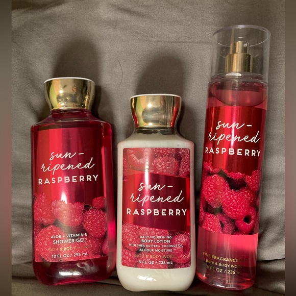 Bath & Body Works Other - Bath and Bodyworks sun ripened raspberry shower gel, lotion, body spray.